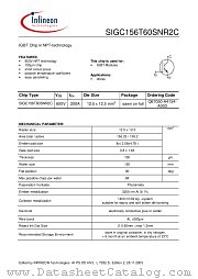 SIGC156T60SNR2C datasheet pdf Infineon