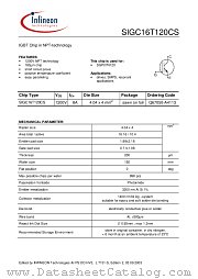 SIGC16T120CS datasheet pdf Infineon