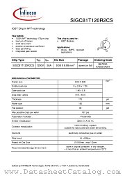 SIGC81T120R2CS datasheet pdf Infineon