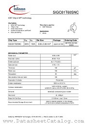 SIGC81T60SNC datasheet pdf Infineon