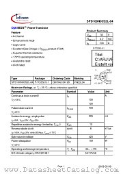 SPD100N03S2L-04 datasheet pdf Infineon