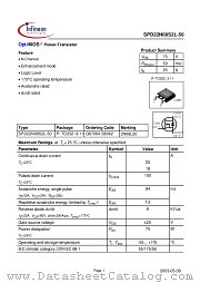SPD22N08S2L-50 datasheet pdf Infineon
