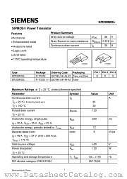 SPU30N03L datasheet pdf Infineon