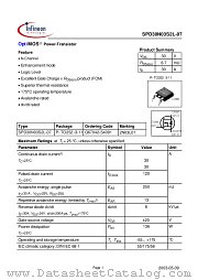 SPD30N03S2L-07 datasheet pdf Infineon