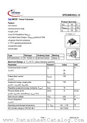 SPD30N03S2L-10 datasheet pdf Infineon
