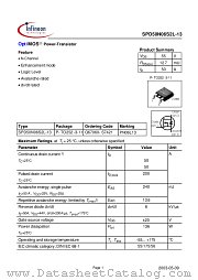 SPD50N06S2L-13 datasheet pdf Infineon