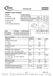 SPB08P06PSMD datasheet pdf Infineon