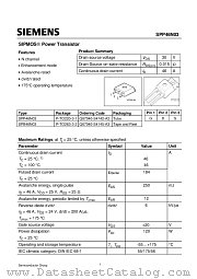 SPB46N03 datasheet pdf Infineon