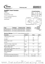 SPP80N06S2-07 datasheet pdf Infineon