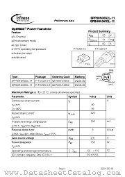 SPP80N06S2L-11 datasheet pdf Infineon