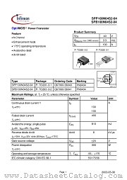 SPP100N04S2-04 datasheet pdf Infineon
