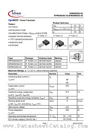 SPB80N03S2-03 datasheet pdf Infineon