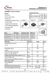 SPB80N03S2L-03 datasheet pdf Infineon