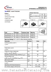 SPP80N06S2L-05 datasheet pdf Infineon