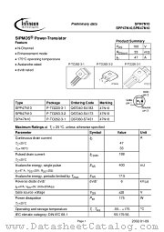 SPI47N10 datasheet pdf Infineon