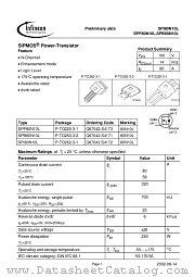 SPP80N10L datasheet pdf Infineon