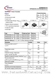 SPI80N03S2L-05 datasheet pdf Infineon