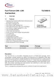 TLE6262G datasheet pdf Infineon