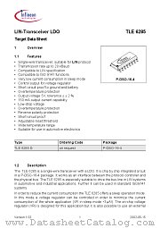 TLE6285G datasheet pdf Infineon