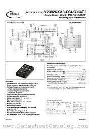 V23826-C18-C64 datasheet pdf Infineon