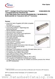 FC/GBE,MM,850NM datasheet pdf Infineon