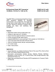 155MBIT/S,SFFTRX, datasheet pdf Infineon