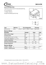 BAS40-07W datasheet pdf Infineon