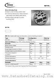 BAT165 datasheet pdf Infineon