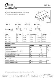 BAT17 datasheet pdf Infineon