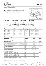 BAT17W datasheet pdf Infineon