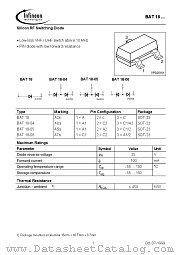 BAT18-06 datasheet pdf Infineon