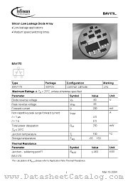 BAV170 datasheet pdf Infineon