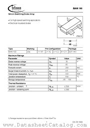 BAW100 datasheet pdf Infineon