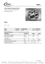 BB439 datasheet pdf Infineon