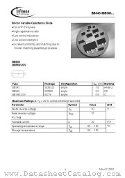 BB545 datasheet pdf Infineon