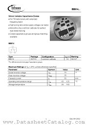 BB814 datasheet pdf Infineon
