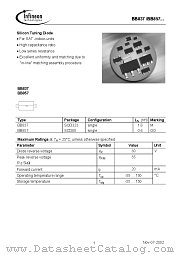 BB857 datasheet pdf Infineon