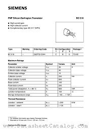BC516 datasheet pdf Infineon