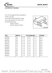 BC847BT datasheet pdf Infineon