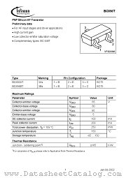 BC856BT datasheet pdf Infineon