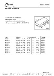 BCP56-10 datasheet pdf Infineon