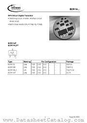 BCR114FE6327 datasheet pdf Infineon
