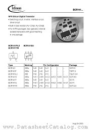 BCR141 datasheet pdf Infineon