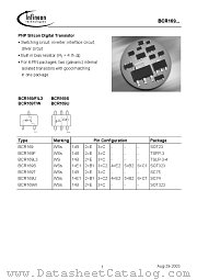 BCR169L3E6327 datasheet pdf Infineon