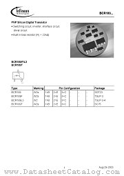 BCR189TE6327 datasheet pdf Infineon