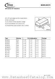 BCW60A datasheet pdf Infineon