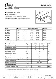 BCW66F datasheet pdf Infineon