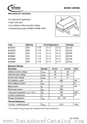 BCW67B datasheet pdf Infineon