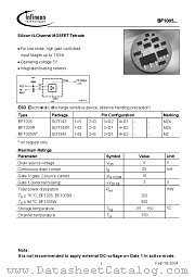BF1005R datasheet pdf Infineon