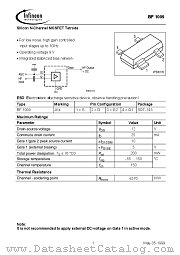 BF1009 datasheet pdf Infineon
